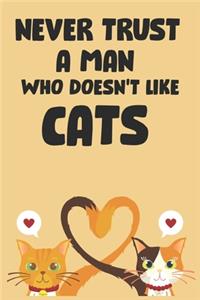 Never Trust A Man Who Doesn't Like Cats