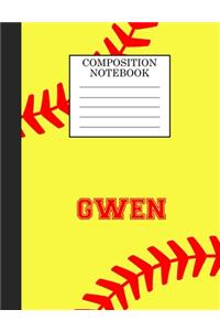 Gwen Composition Notebook