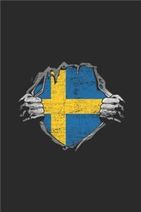 Sweden Flag In The Chest
