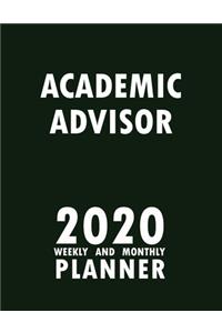Academic Advisor 2020 Weekly and Monthly Planner