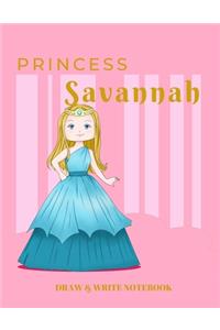 Princess Savannah Draw & Write Notebook