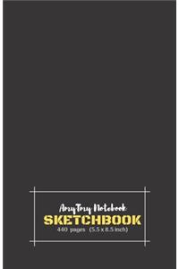 AmyTmy Notebook - Sketchbook - 440 pages - 5.5 x 8.5 inch - Matte Cover