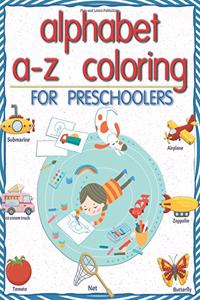 alphabet a-z coloring for preschoolers