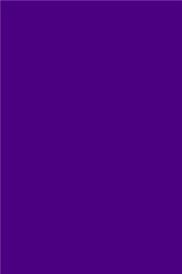 2020 Weekly Planner Indigo Color Simple Plain All Indigo 134 Pages