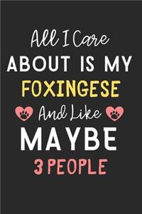All I care about is my Foxingese and like maybe 3 people