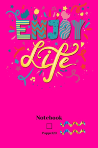 Graph Notebook Aquarius Sign -Cover Hollywood Cerise color -160 pages - 6x9-Inches