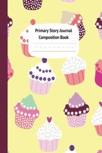 Cupcakes Primary Story Journal Composition Book