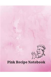 Pink Recipe Notebook