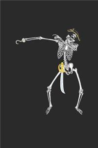 Dabbing Skeleton Pirate Notebook