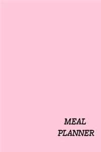 Meal Planner: Pastel Pink Meal Planner and Grocery List for the Week