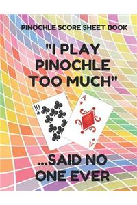 Pinochle Score Sheet Book
