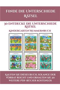 Kindergarten-Nummernbuch (Finde die Unterschiede Rätsel)