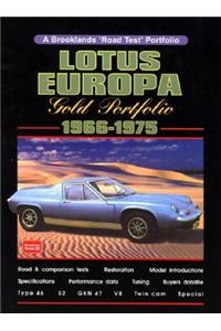 Lotus Europa Gold Portfolio 1966-1975