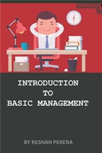Introduction to Basic Management