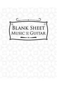 Blank Sheet Music for Guitar