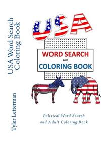 USA Word Search Coloring Book