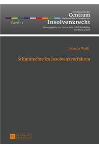 Stimmrechte Im Insolvenzverfahren