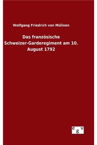 Das französische Schweizer-Garderegiment am 10. August 1792