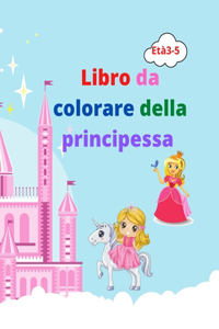libro da colorare della principessa