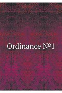 Ordinance 1
