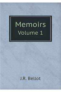 Memoirs Volume 1