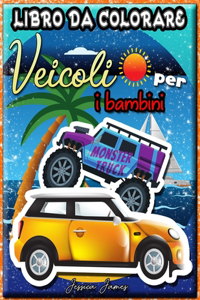 Veicoli Libro da Colorare per i Bambini