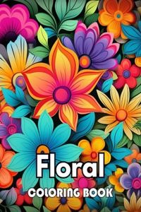 Floral Adult Coloring Book