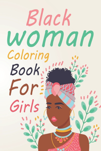 Black Woman Coloring Book For Girls