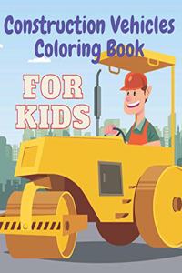 Construction Vehicles Coloring Book