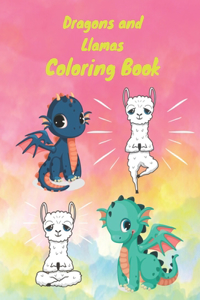 Dragons And Llamas Coloring Book