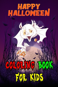 Happy Halloween Coloring Book For Kids