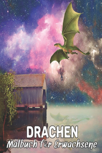 Malbuch für Erwachsene Drachen