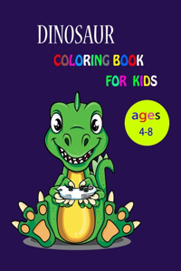 Dinosaur Coloring Book for Kids Ages 4-8