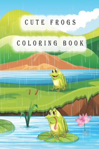 Cute Frogs Coloring Book