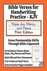 Bible Verses for Handwriting Practice - KJV