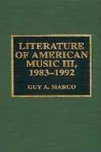 Literature am Music III 83-92 CB