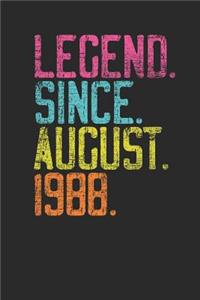 Legend Since August 1988