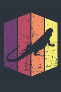 Vintage Bearded Dragon Journal - Gift for Bearded Dragon Lovers - Retro Bearded Dragon Notebook - Bearded Dragon Diary for Boys and Girls