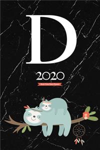 2020 Sloth Tribe Diary Planner