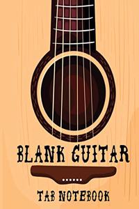 Blank Guitar Tab Notebook