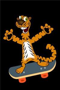 Tiger Skateboarding Notebook
