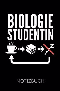 Biologie Studentin Notizbuch