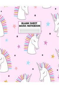 Blank Sheet Music Notebook