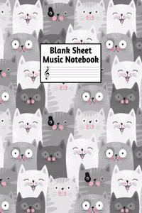 Blank Sheet Music Notebook