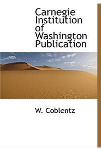 Carnegie Institution of Washington Publication