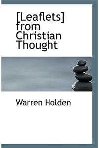 [Leaflets] from Christian Thought