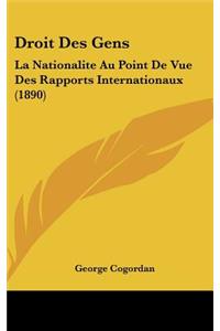 Droit Des Gens