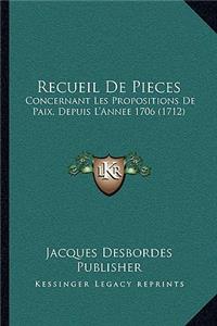 Recueil De Pieces