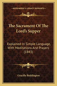 Sacrament Of The Lord's Supper