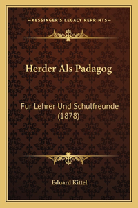 Herder Als Padagog